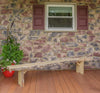A&L Furniture Blue Mountain Series 8' Rustic Live Edge Wildwood Picnic Bench, Unfinished