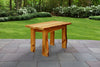 A&L Furniture Blue Mountain Series 4' Rustic Live Edge Autumnwood Picnic Table, Cedar Stain