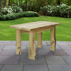 A&L Furniture Blue Mountain Series 4' Rustic Live Edge Autumnwood Picnic Table, Unfinished