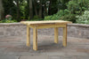A&L Furniture Blue Mountain Series 5' Rustic Live Edge Autumnwood Picnic Table, Unfinished