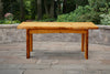 A&L Furniture Blue Mountain Series 6' Rustic Live Edge Autumnwood Picnic Table, Cedar Stain
