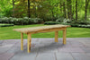 A&L Furniture Blue Mountain Series 8' Rustic Live Edge Autumnwood Picnic Table, Natural Stain