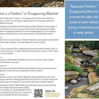 Explanation of Aquascape® Pondless® Water Features