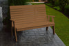 A&L Furniture Amish-Made Poly Winston Garden Bench, Cedar