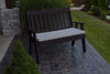 A&L Furniture Amish-Made Poly Royal English Garden Bench, Black