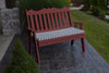 A&L Furniture Amish-Made Poly Royal English Garden Bench, Cherrywood
