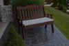 A&L Furniture Amish-Made Poly Royal English Garden Bench, Tudor Brown