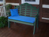 A&L Furniture Amish-Made Poly Marlboro Garden Bench, Turf Green