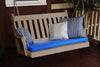 A&L Furniture Amish-Made Poly Traditional English Porch Swing, Weathered Wood