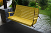 A&L Furniture Amish-Made Poly Winston Porch Swing, Lemon Yellow
