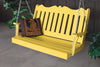 A&L Furniture Amish-Made Poly Royal English Porch Swing, Lemon Yellow