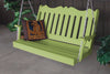 A&L Furniture Amish-Made Poly Royal English Porch Swing, Tropical Lime
