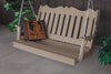 A&L Furniture Amish-Made Poly Royal English Porch Swing, Weathered Wood