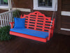 A&L Furniture Amish-Made Poly Marlboro Porch Swing, Bright Red