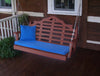 A&L Furniture Amish-Made Poly Marlboro Porch Swing, Cherrywood