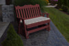A&L Furniture Amish-Made Poly Royal English Glider Bench, Cherrywood