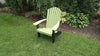 A&L Furniture Amish-Made Two-Tone Poly Adirondack Chair, Tropical Lime with Black Frame
