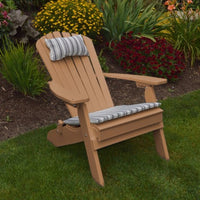 A&L Furniture Co. Amish-Made Folding/Reclining Poly Adirondack Chair, Cedar