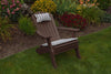 A&L Furniture Co. Amish-Made Folding/Reclining Poly Adirondack Chair, Tudor Brown