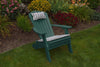 A&L Furniture Co. Amish-Made Folding/Reclining Poly Adirondack Chair, Turf Green