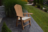 A&L Furniture Amish-Made Poly Upright Adirondack Chair, Cedar