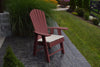 A&L Furniture Amish-Made Poly Upright Adirondack Chair, Cherrywood