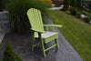 A&L Furniture Amish-Made Poly Upright Adirondack Chair, Tropical Lime