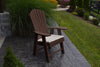 A&L Furniture Amish-Made Poly Upright Adirondack Chair, Tudor Brown
