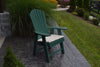 A&L Furniture Amish-Made Poly Upright Adirondack Chair, Turf Green