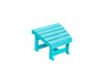 A&L Furniture Amish-Made Poly New Hope Foot Stool, Aruba Blue