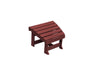 A&L Furniture Amish-Made Poly New Hope Foot Stool, Cherrywood
