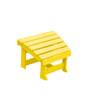 A&L Furniture Amish-Made Poly New Hope Foot Stool, Lemon Yellow