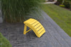 A&L Furniture Folding Poly Ottoman for Adirondack Chairs, Lemon Yellow