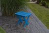 A&L Furniture Co. Amish-Made Folding Poly End Table, Blue
