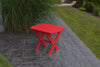 A&L Furniture Co. Amish-Made Folding Poly End Table, Bright Red