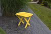 A&L Furniture Co. Amish-Made Folding Poly End Table, Lemon Yellow