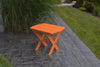A&L Furniture Co. Amish-Made Folding Poly End Table, Orange