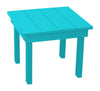 A&L Furniture Amish-Made Poly Hampton End Table, Aruba Blue