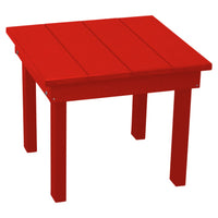 A&L Furniture Amish-Made Poly Hampton End Table, Bright Red