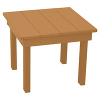 A&L Furniture Amish-Made Poly Hampton End Table, Cedar