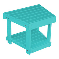 A&L Furniture Poly New Hope Side Table, Aruba Blue