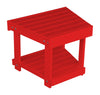 A&L Furniture Poly New Hope Side Table, Bright Red