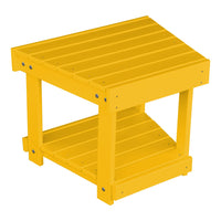A&L Furniture Poly New Hope Side Table, Lemon Yellow