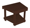 A&L Furniture Poly New Hope Side Table, Tudor Brown