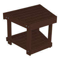 A&L Furniture Poly New Hope Side Table, Tudor Brown