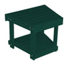 A&L Furniture Poly New Hope Side Table, Turf Green