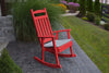 A&L Furniture Amish-Made Poly Porch Rocker, Bright Red