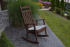 A&L Furniture Amish-Made Poly Porch Rocker, Tudor Brown