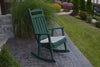 A&L Furniture Amish-Made Poly Porch Rocker, Turf Green