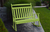 A&L Furniture Amish-Made Poly Double Classic Porch Rocker, Tropical Lime